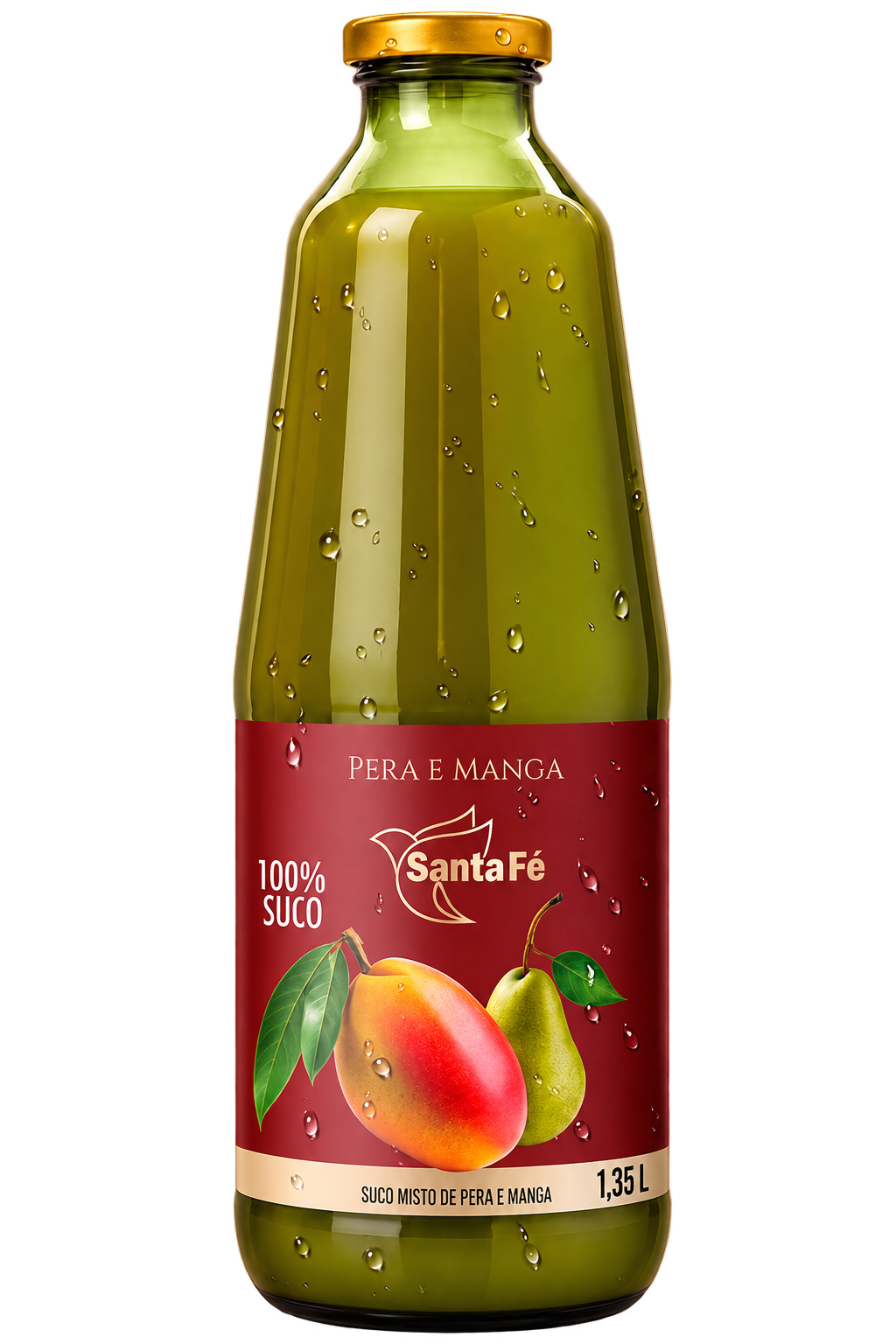 Suco Misto de Pera e Manga Santa Fé - 1,35 L